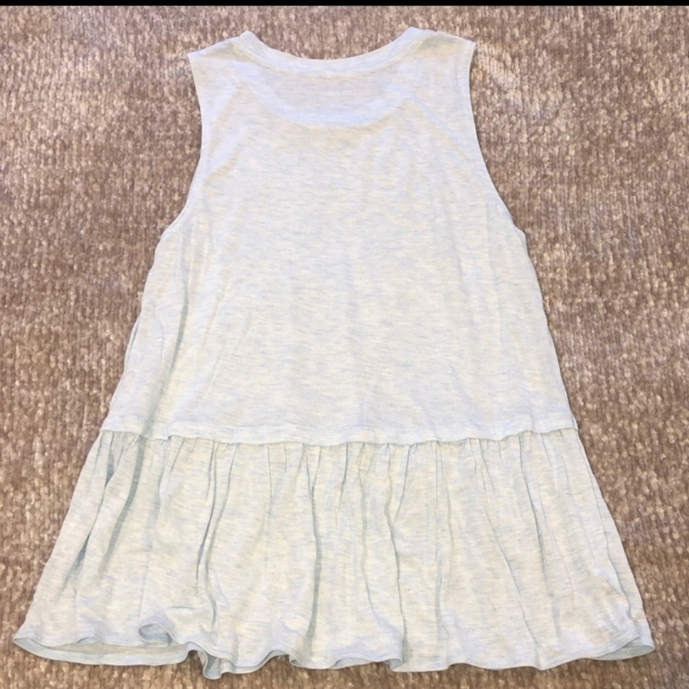 Peplum powder blue a.n a top. Totally cute  like brand new. - Picture 5 of 5